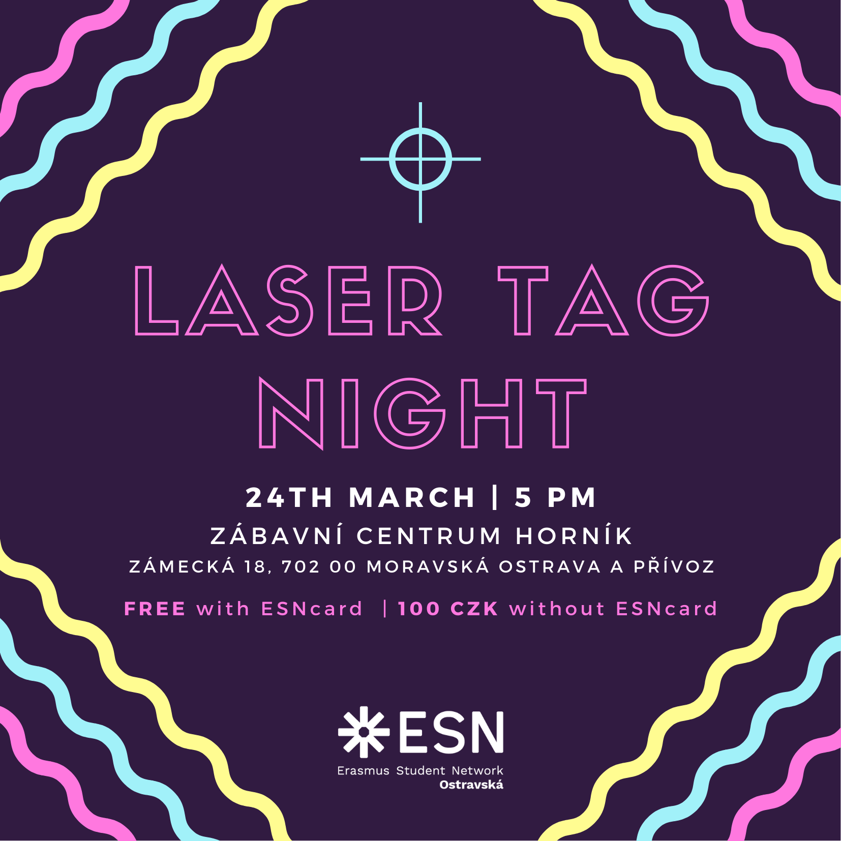 Laser tag night ESN Ostravská